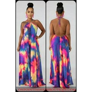 Tye dye maxi